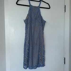 Francesca Blue, body con lace dress size small